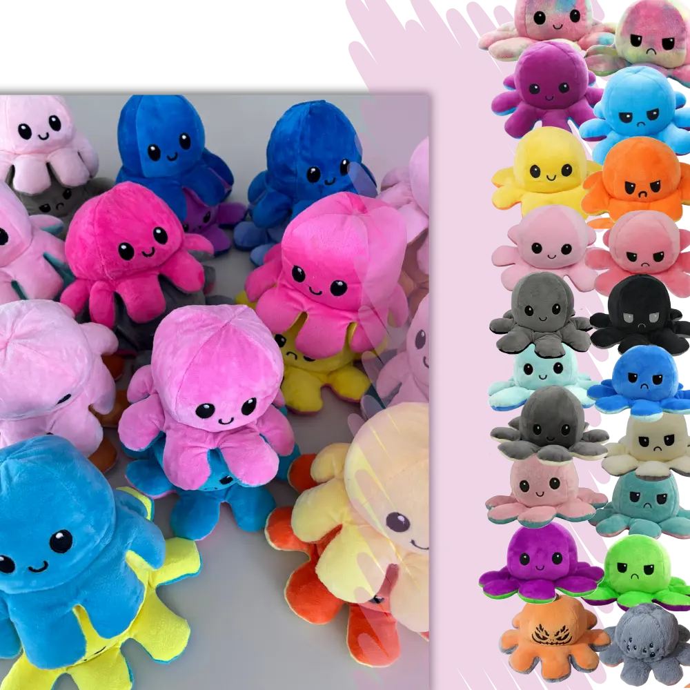 Reversible Octopus Plush - Zoozto