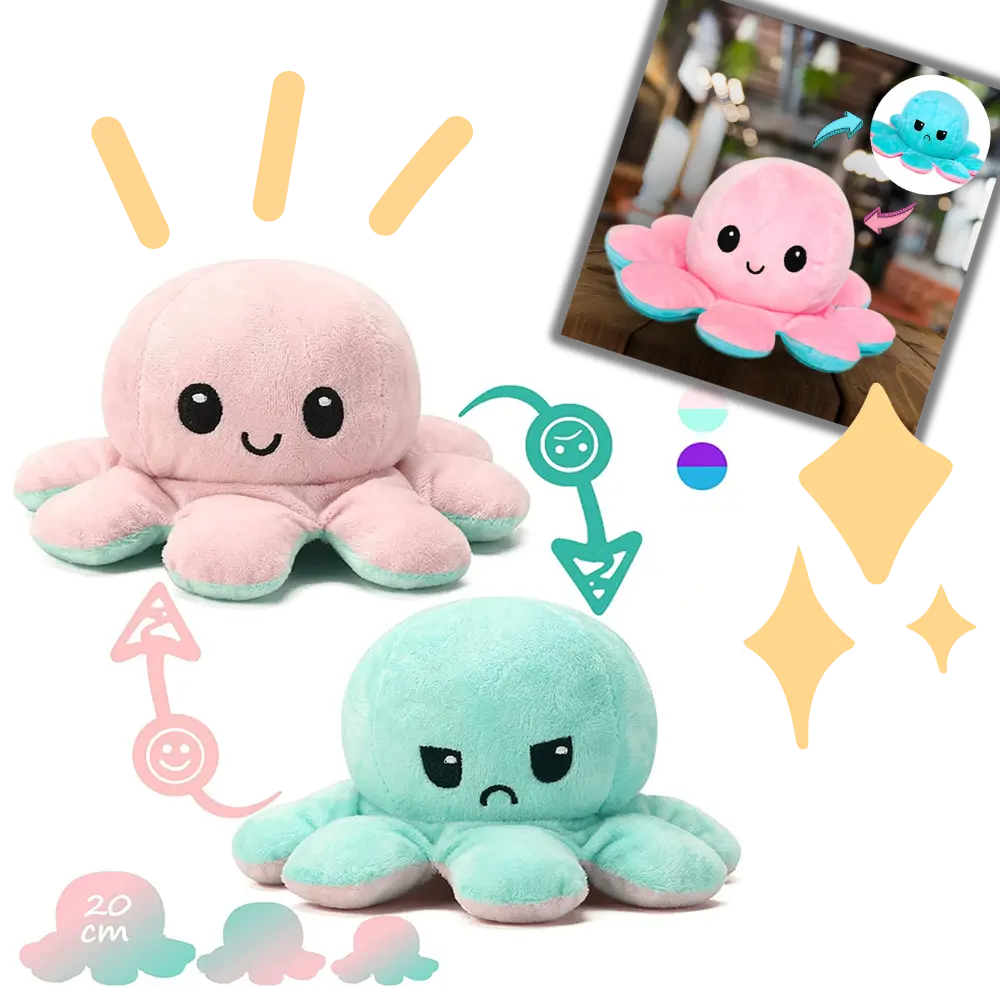 Reversible Octopus Plush - Zoozto