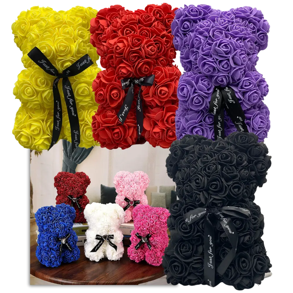 Romantic Roses Teddy Bear - Zoozto