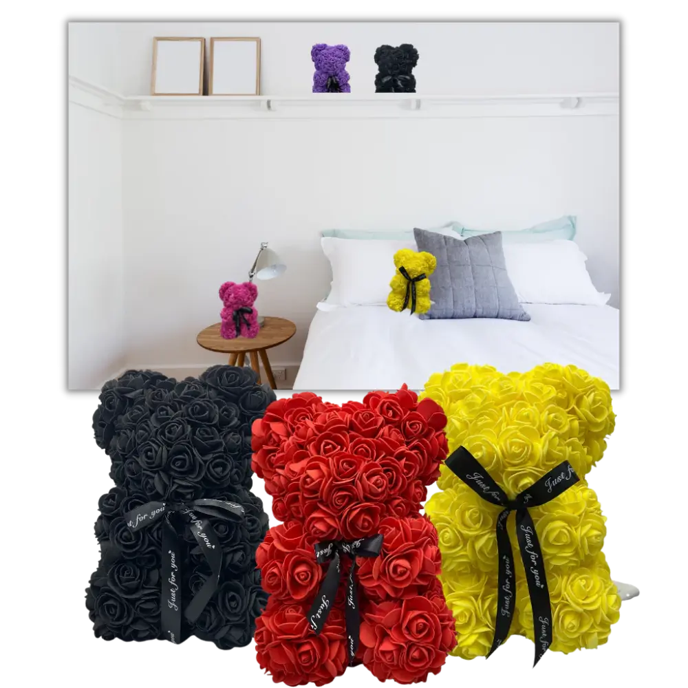 Romantic Roses Teddy Bear - Zoozto