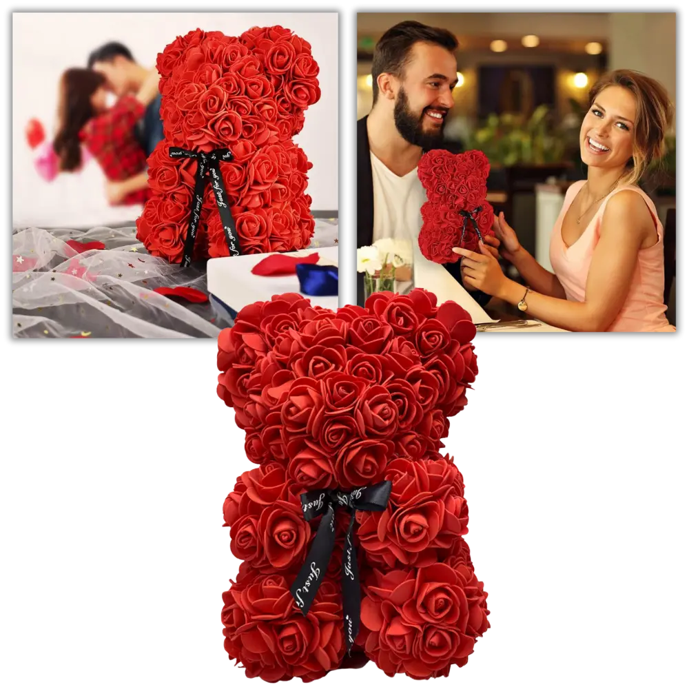 Romantic Roses Teddy Bear - Zoozto