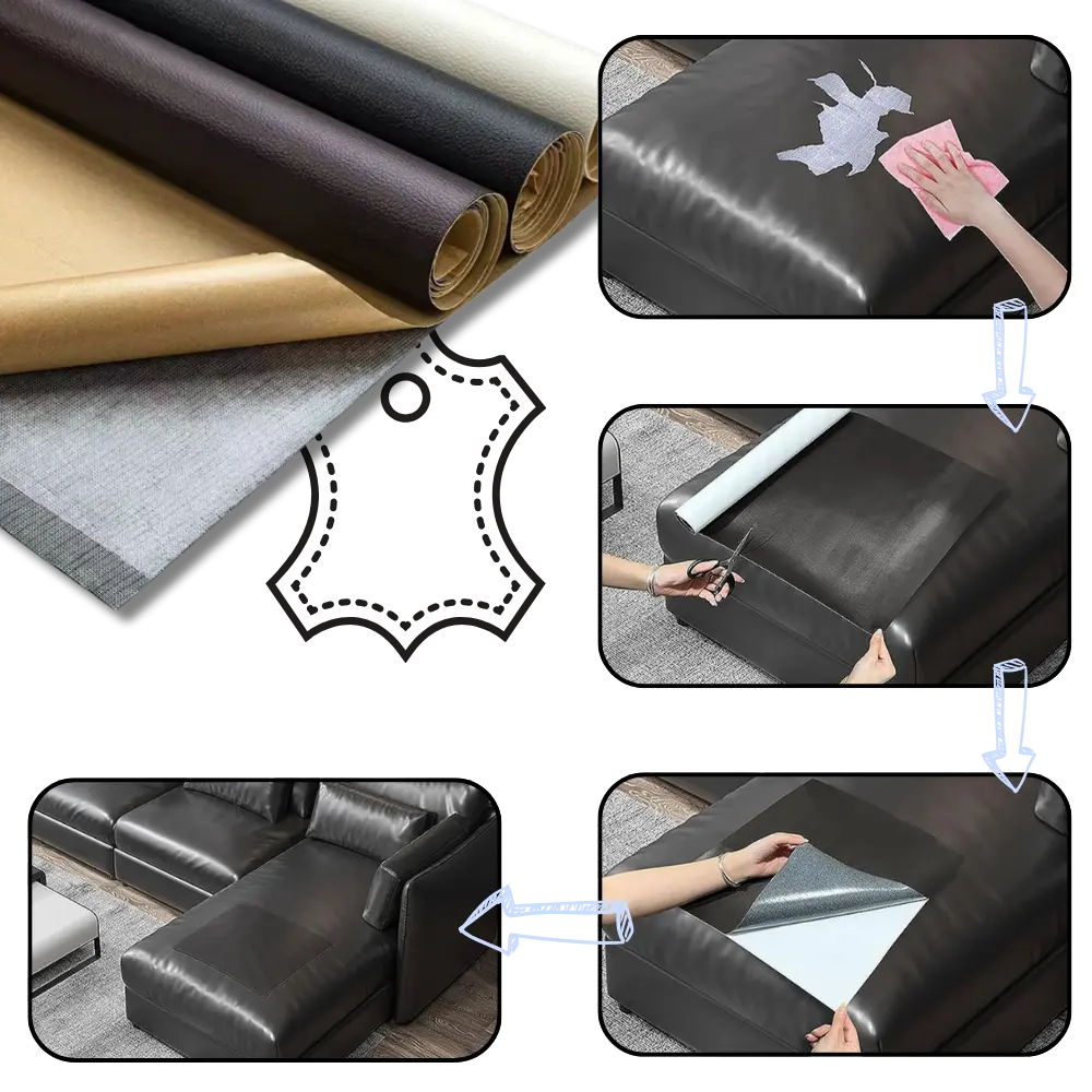 Self-Adhesive Leather Repair Patch - Zoozto
