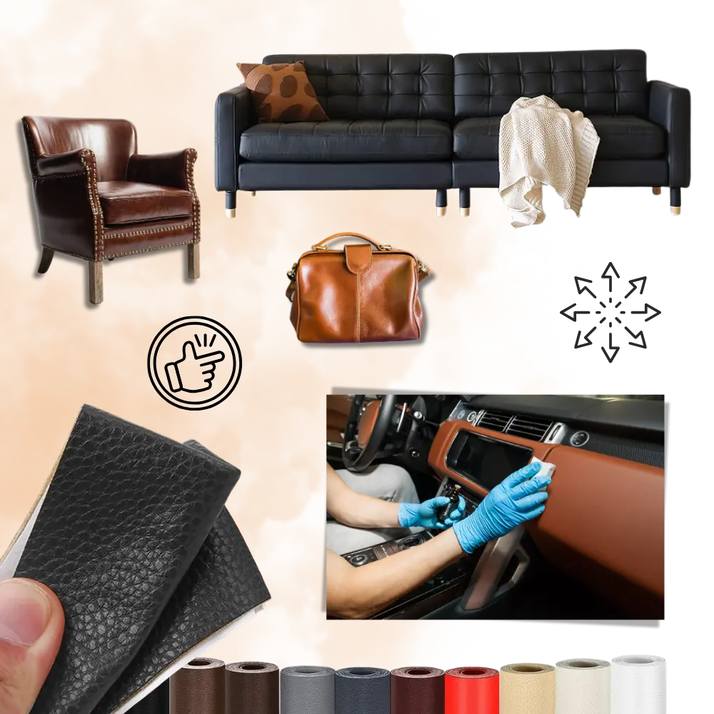 Self-Adhesive Leather Repair Patch - Zoozto