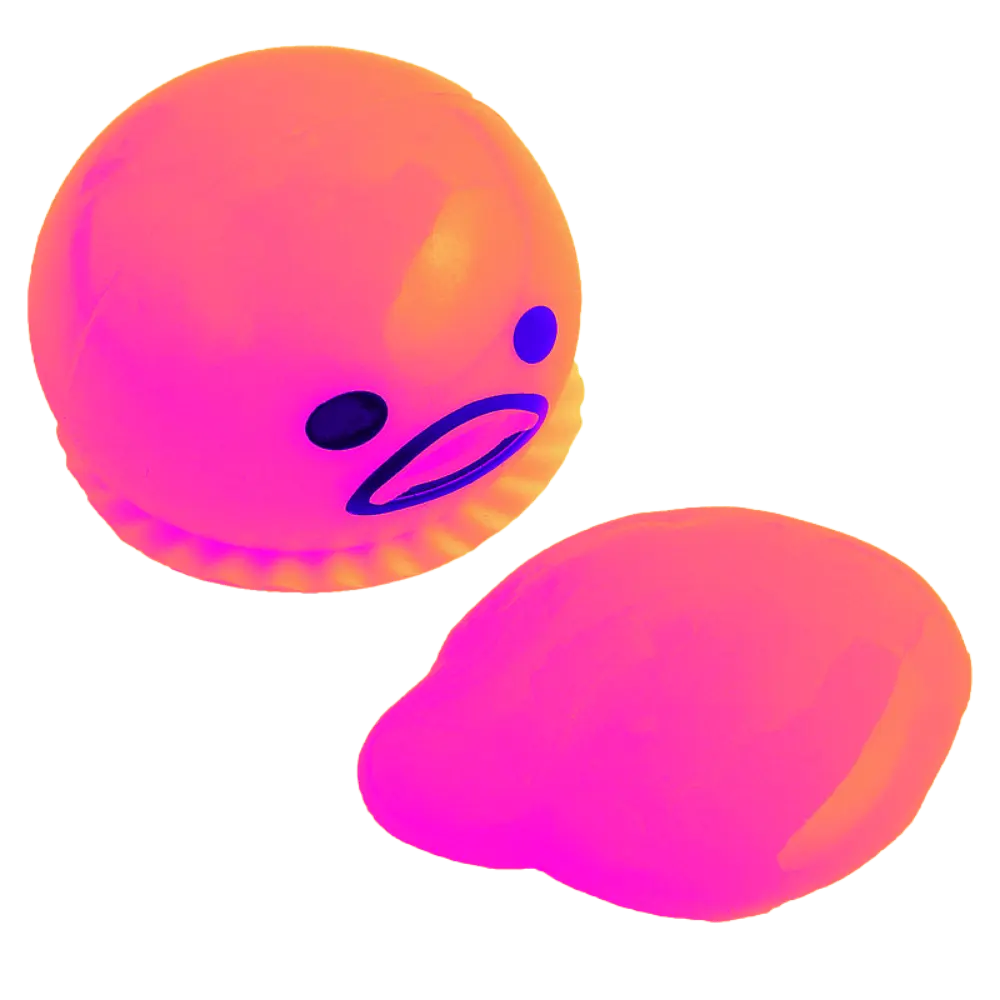 Slime Eating Monster Stress Ball -Pink - Zoozto