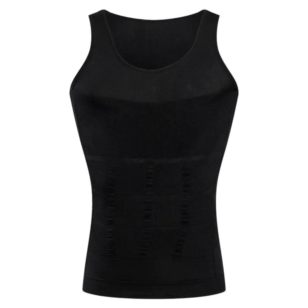 Slimming Compression Shirt for Men -Black - Zoozto