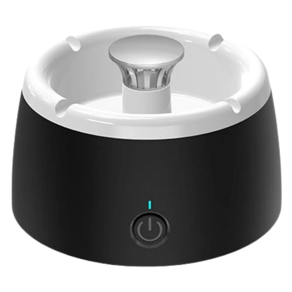 Smokeless Ashtray with Air Purifier -Black White - Zoozto
