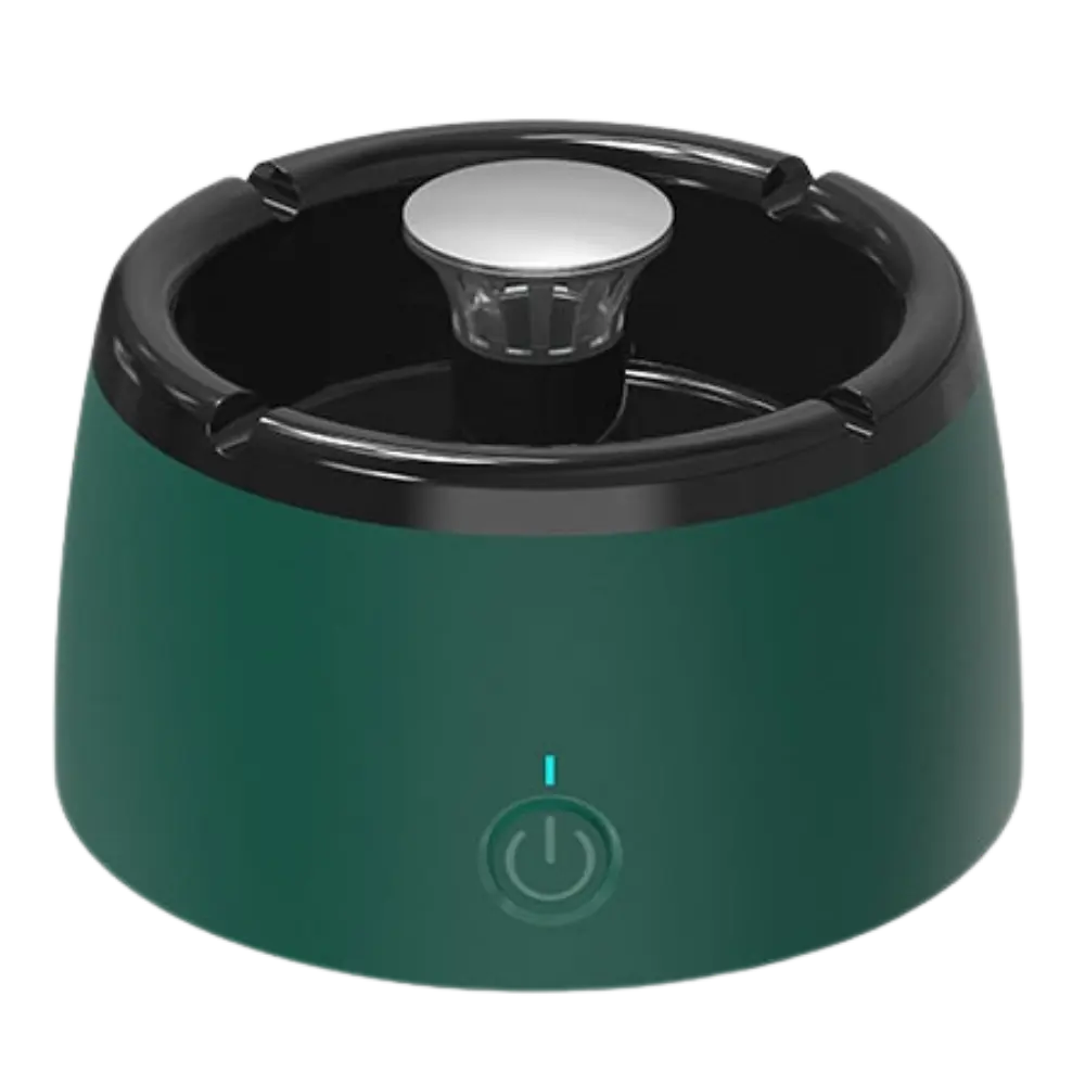 Smokeless Ashtray with Air Purifier -Green - Zoozto