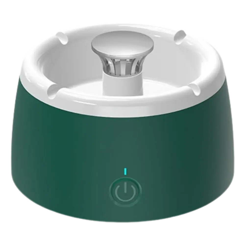 Smokeless Ashtray with Air Purifier -Green White - Zoozto