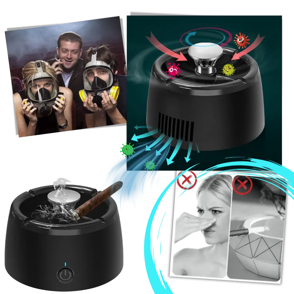 Smokeless Ashtray with Air Purifier - Zoozto