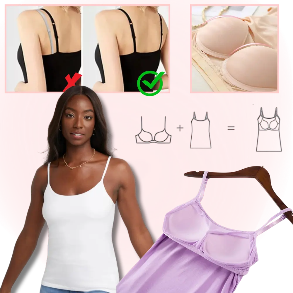 Stylish Cami with Built-In Bra - Zoozto