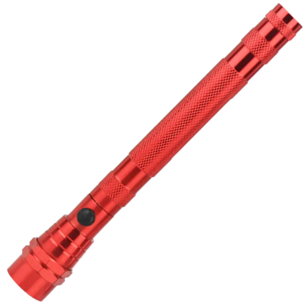 Telescopic Magnetic LED Flashlight -Red - Zoozto