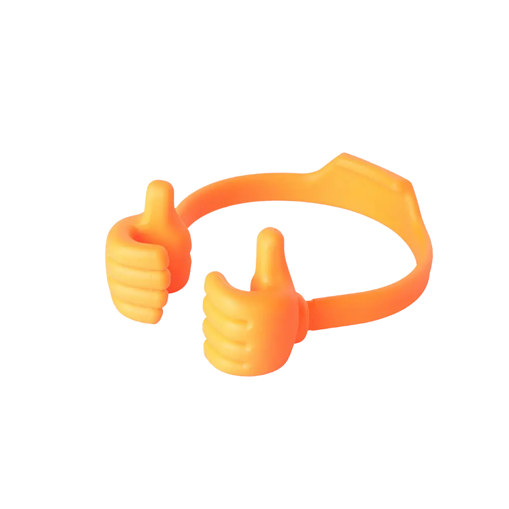 Thumbs-up Cell Phone Stand -Orange - Zoozto