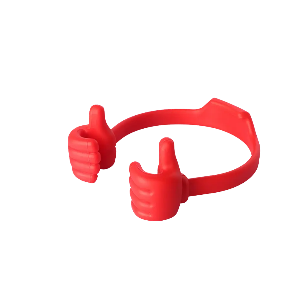 Thumbs-up Cell Phone Stand -Red - Zoozto