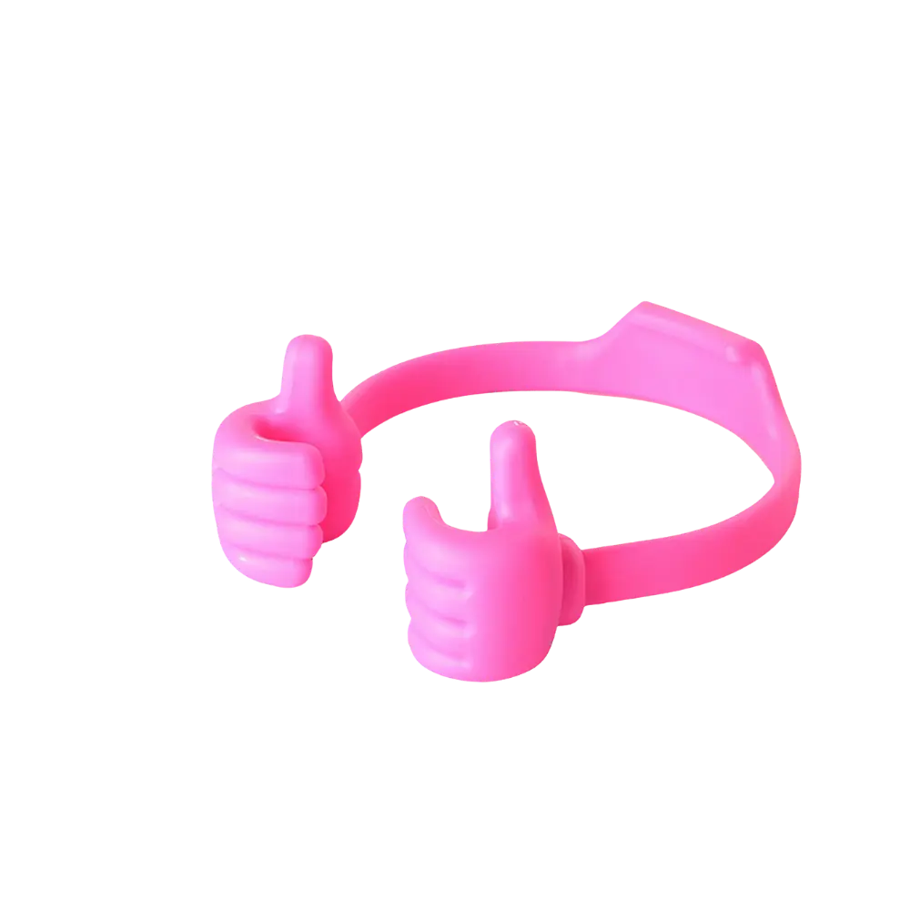 Thumbs-up Cell Phone Stand -Rose - Zoozto