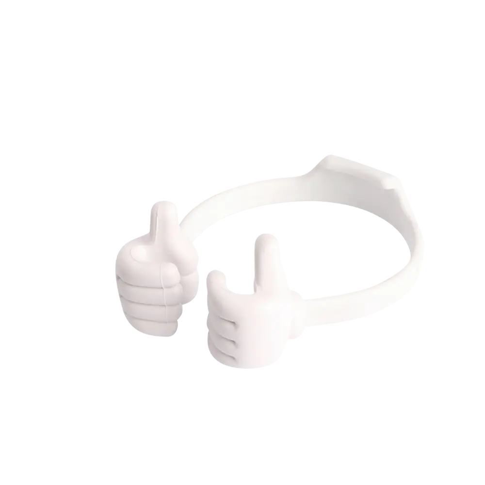 Thumbs-up Cell Phone Stand -White - Zoozto
