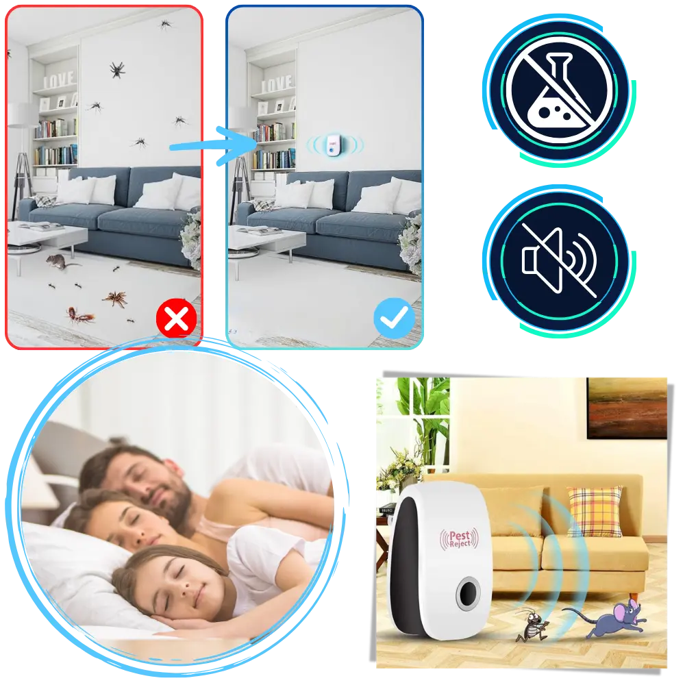 Ultrasonic Pest Repeller - Zoozto