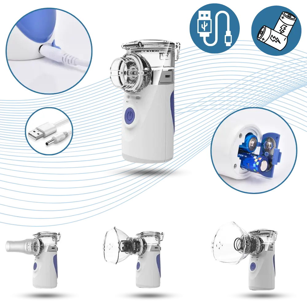 Ultrasonic Portable Nebulizer for Adults and Kids - Zoozto