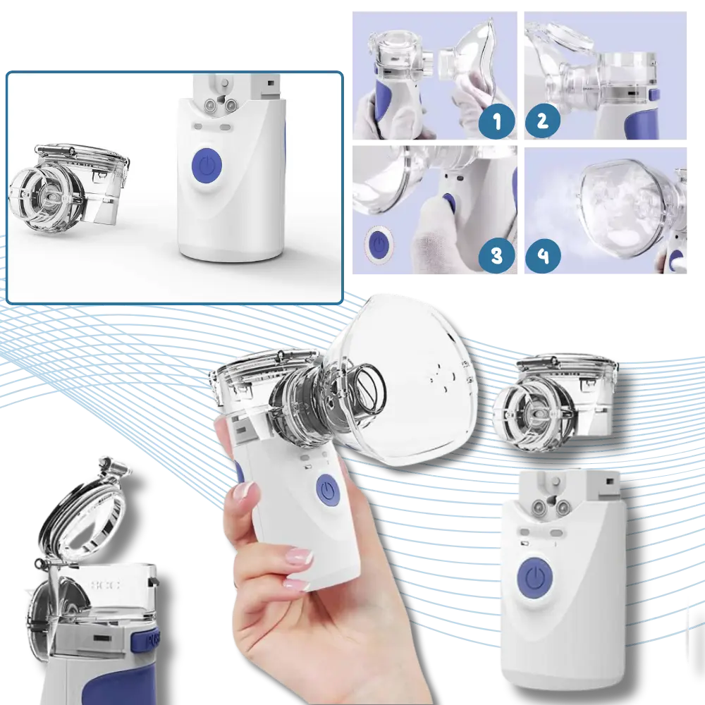 Ultrasonic Portable Nebulizer for Adults and Kids - Zoozto