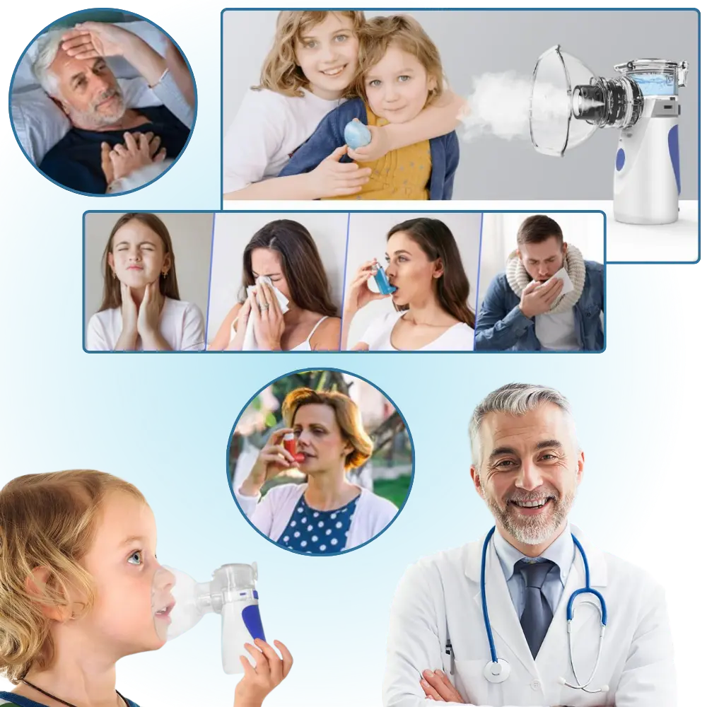 Ultrasonic Portable Nebulizer for Adults and Kids - Zoozto