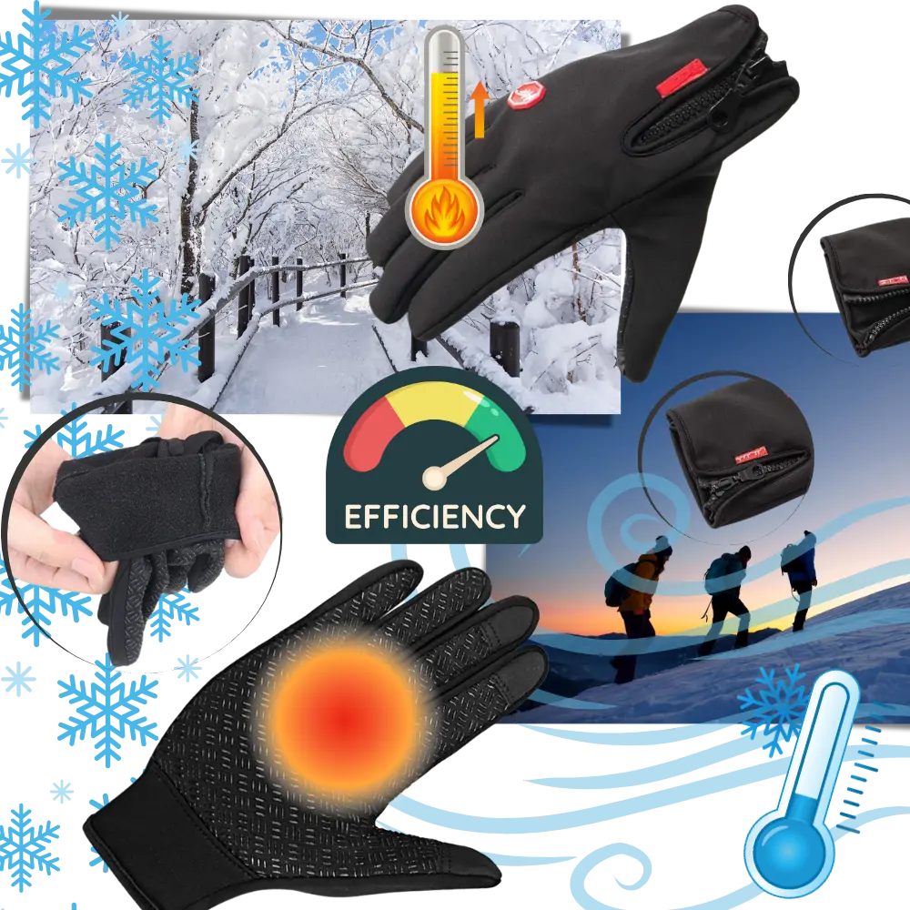 Unisex Thermal Winter Gloves - Zoozto