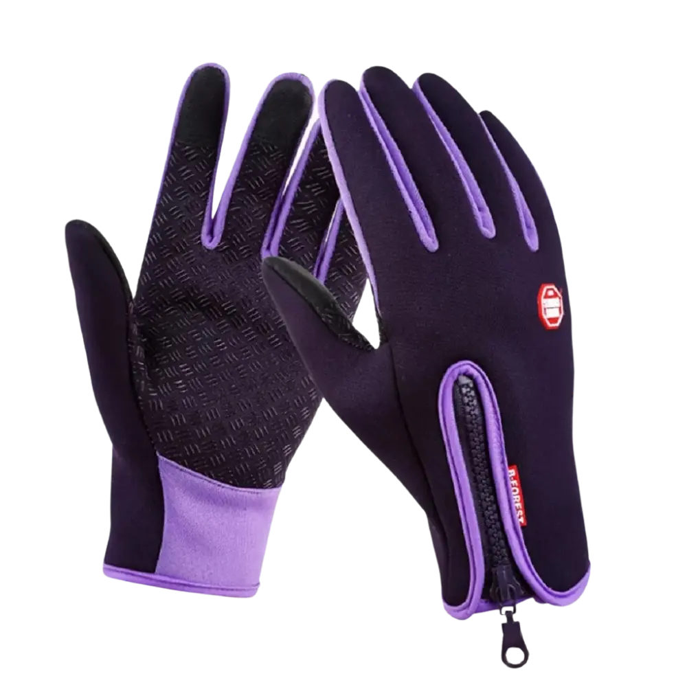 Unisex Thermal Winter Gloves -Purple - Zoozto