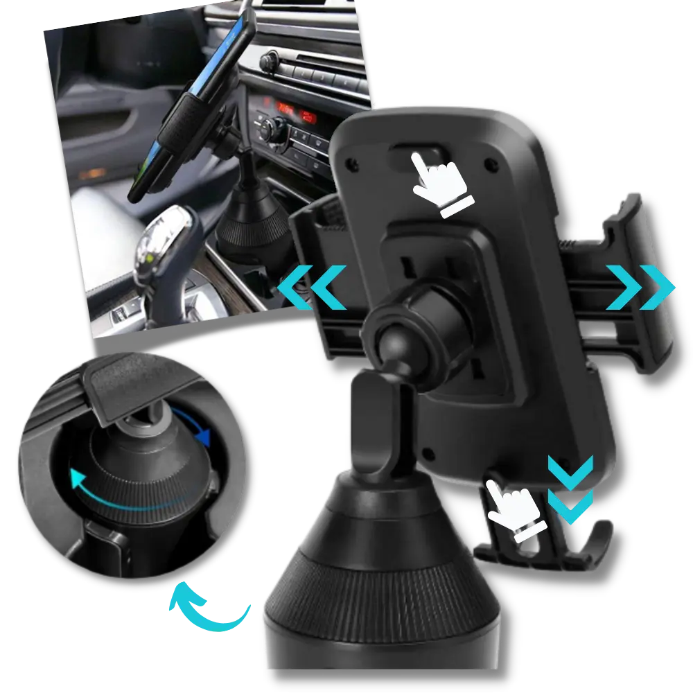 Universal Cup Holder Phone Mount - Zoozto