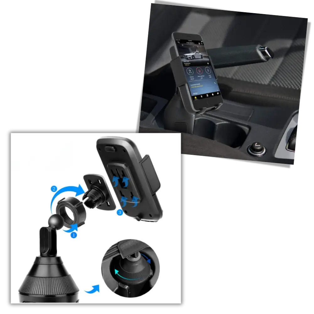 Universal Cup Holder Phone Mount - Zoozto