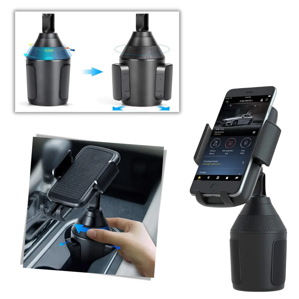 Universal Cup Holder Phone Mount - Zoozto