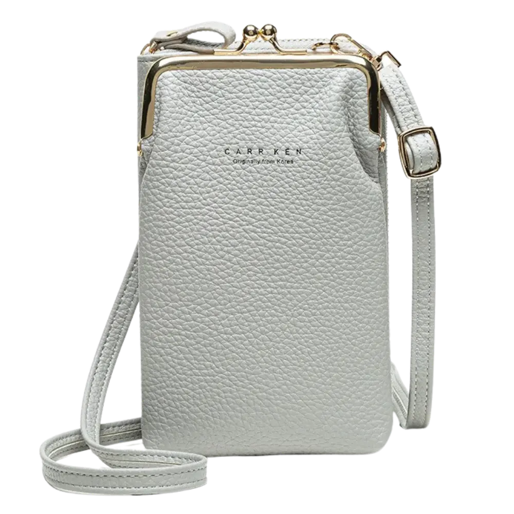 Waterproof Crossbody Pocket Bag -Grey - Zoozto