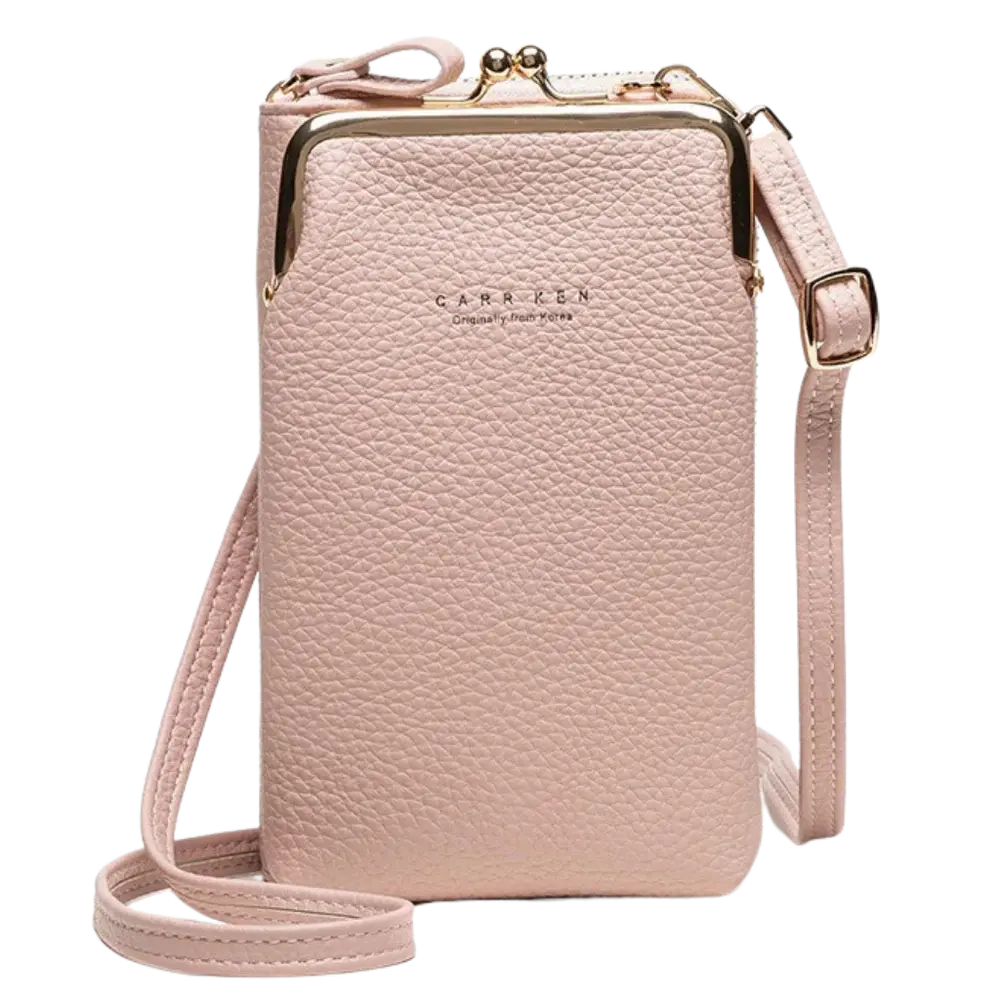 Waterproof Crossbody Pocket Bag -Pink - Zoozto
