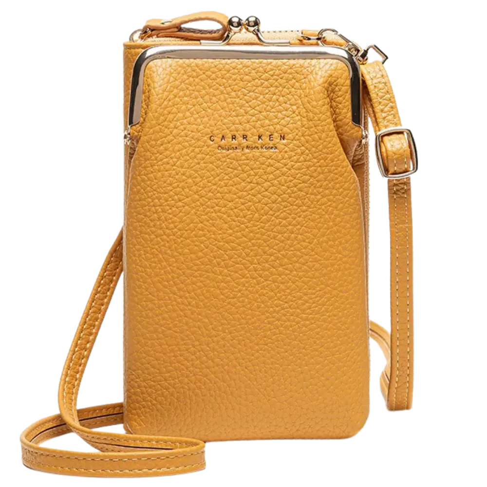 Waterproof Crossbody Pocket Bag -Yellow - Zoozto