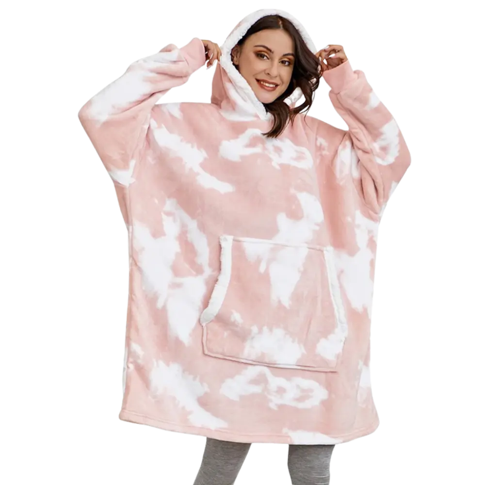 Wearable Blanket Hoodie -Faded Pink - Zoozto