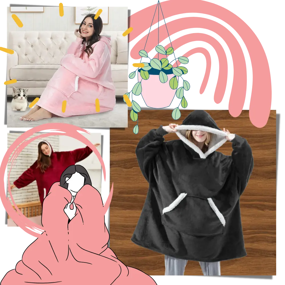 Wearable Blanket Hoodie - Zoozto