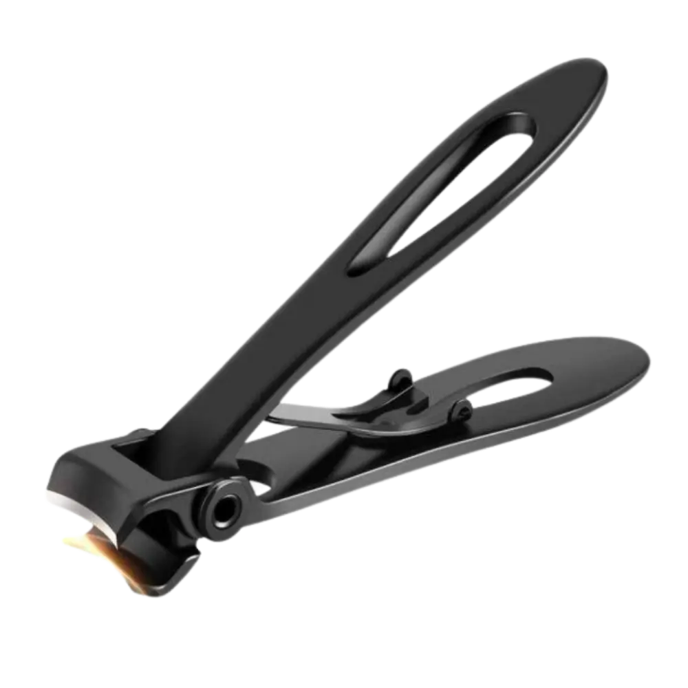 Wide Jaw Nail Clippers for Thick Nails -Black - Zoozto