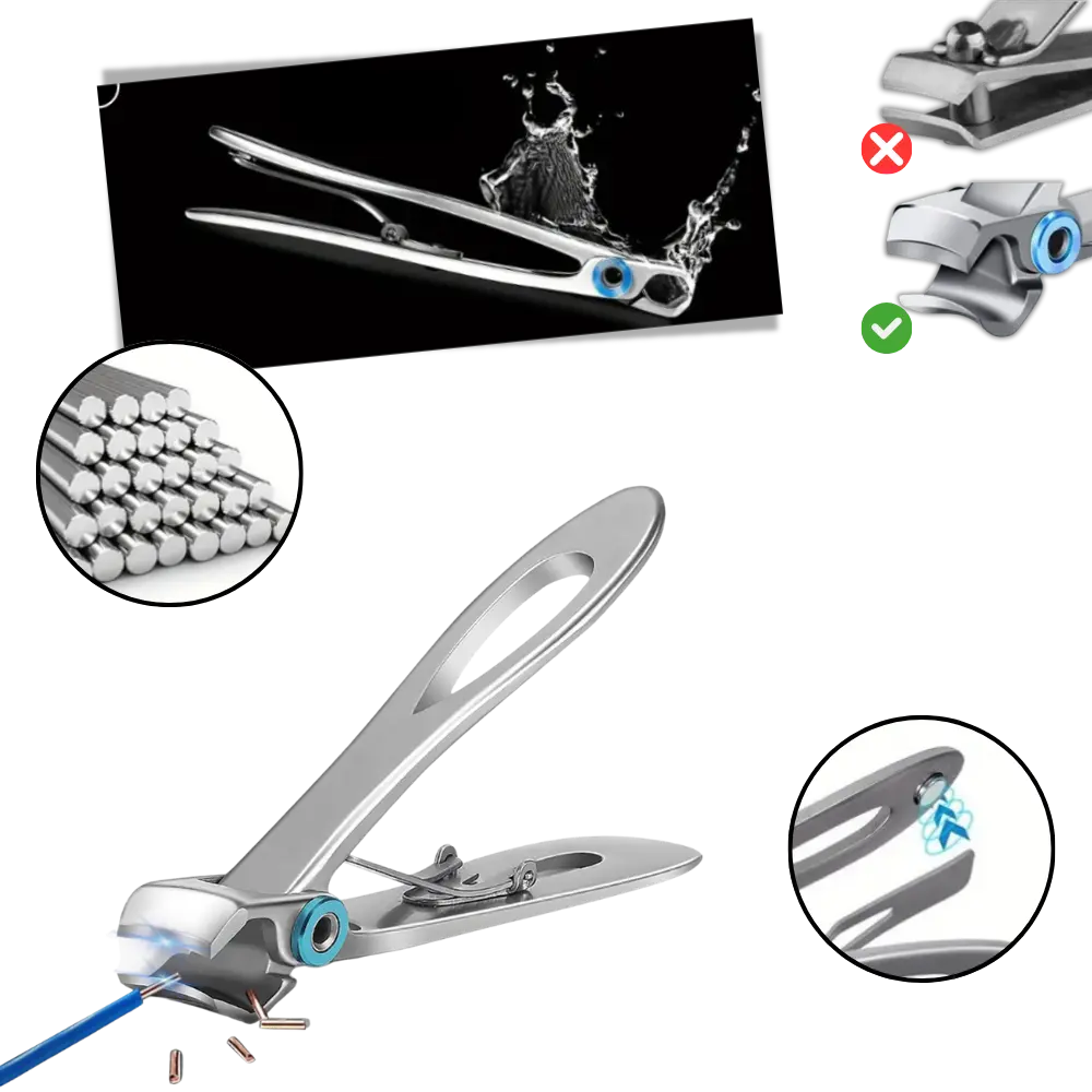 Wide Jaw Nail Clippers for Thick Nails - Zoozto