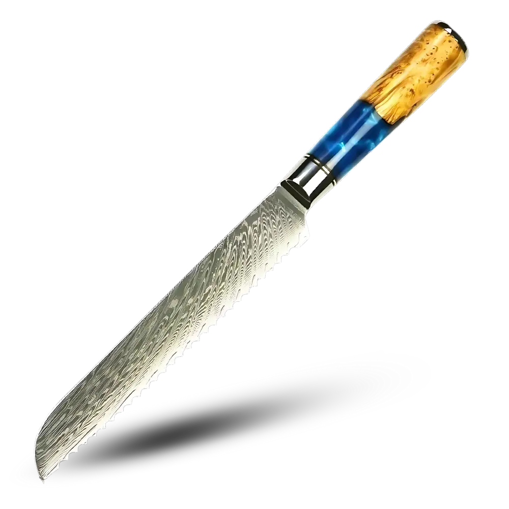 Yellow Sea Series Japanese Knives Set -Nakiri - Cleaver Knife 6.5 inch/17 cm - Zoozto