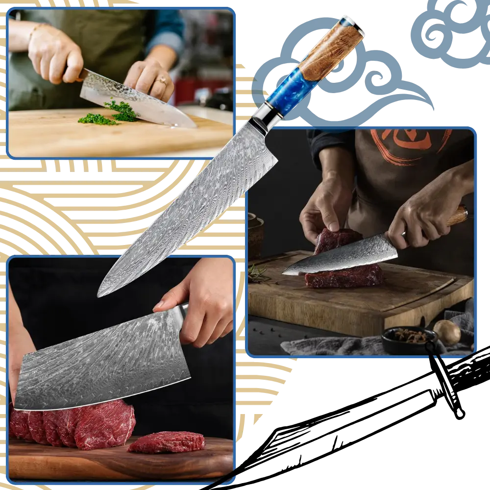 Yellow Sea Series Japanese Knives Set - Zoozto