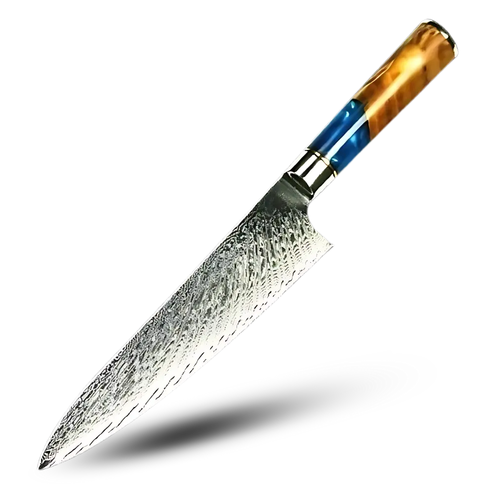 Yellow Sea Series Japanese Knives Set -Santoku 7 inch/30 cm - Zoozto