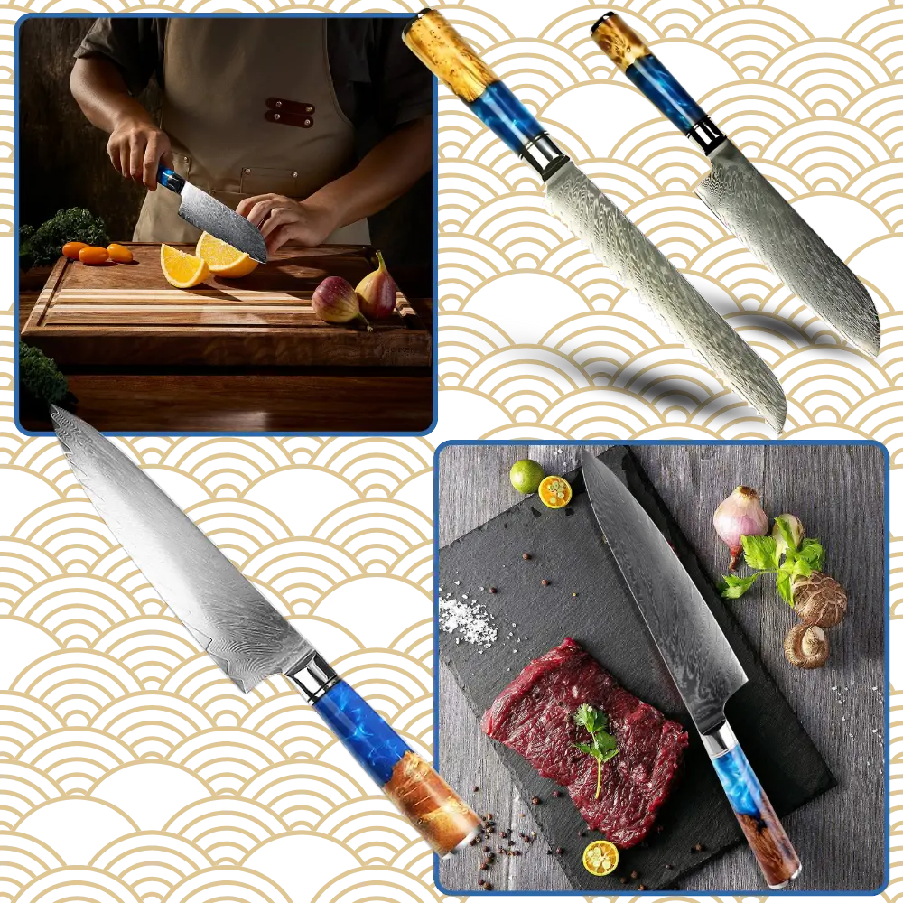 Yellow Sea Series Japanese Knives Set - Zoozto